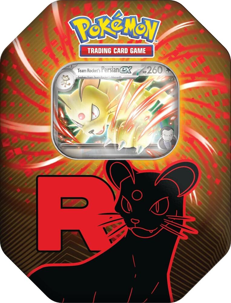Team Rocket Tin [Team Rocket's Persian ex] (International Version) sealed product from Miscellaneous Cards & Products