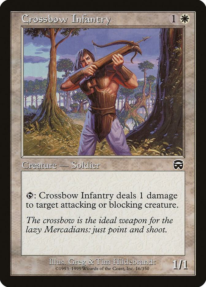 Crossbow Infantry 16 card from Mercadian Masques