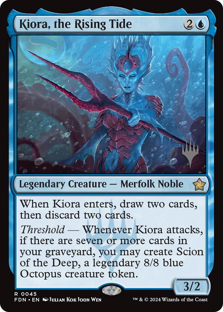 Kiora, the Rising Tide 45 card from Promo Pack: Edge of Eternities