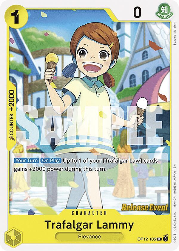 Trafalgar Lammy OP12-105 card from Legacy of the Master Release Event Cards