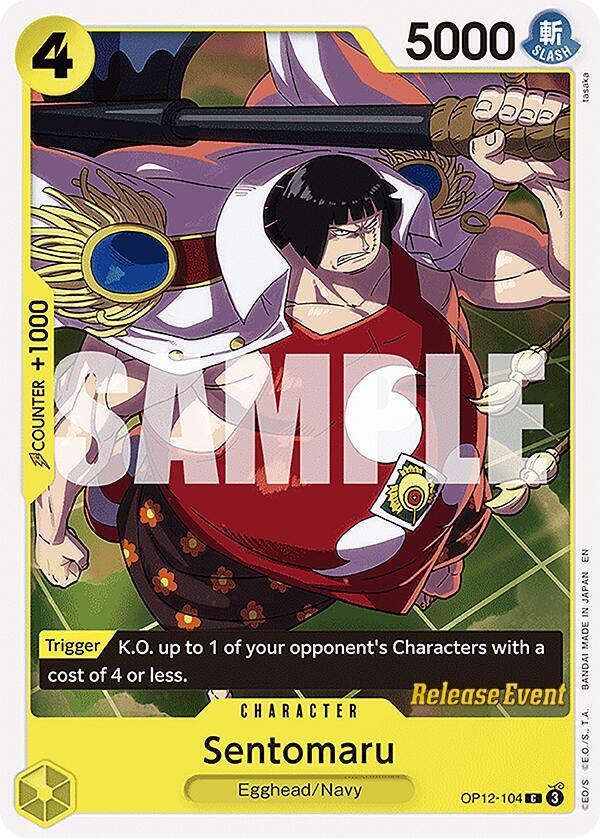 Sentomaru OP12-104 card from Legacy of the Master Release Event Cards