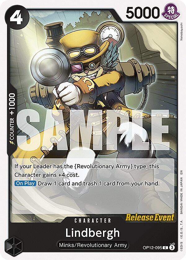 Lindbergh OP12-095 card from Legacy of the Master Release Event Cards