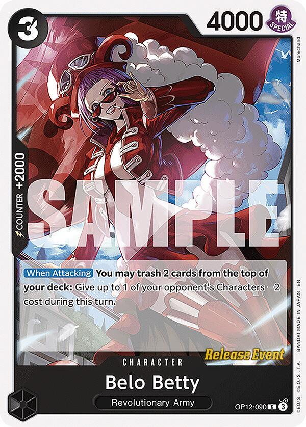Belo Betty OP12-090 card from Legacy of the Master Release Event Cards