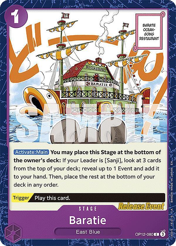 Baratie OP12-080 card from Legacy of the Master Release Event Cards