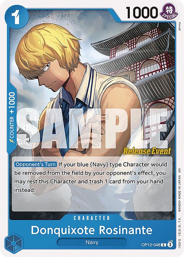 Donquixote Rosinante OP12-048 card from Legacy of the Master Release Event Cards
