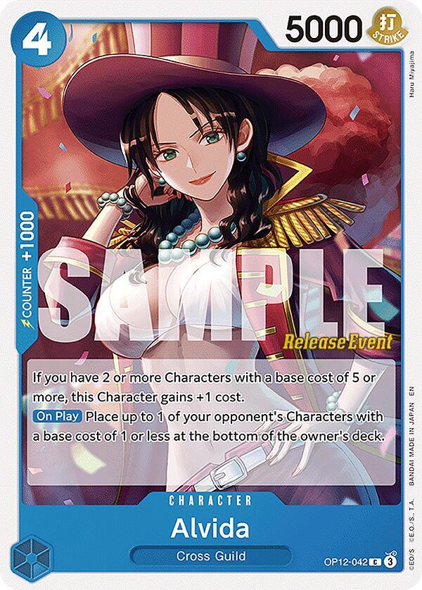 Alvida OP12-042 card from Legacy of the Master Release Event Cards