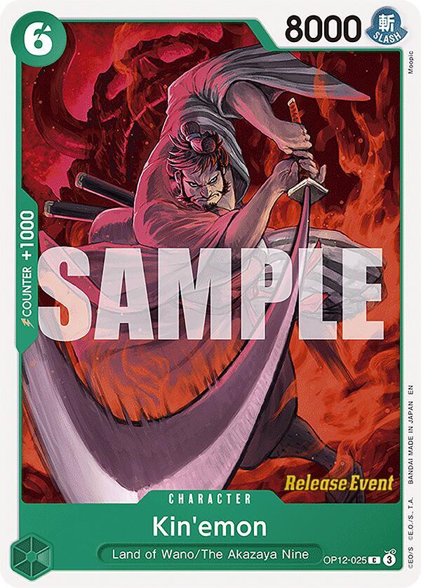 Kin'emon OP12-025 card from Legacy of the Master Release Event Cards