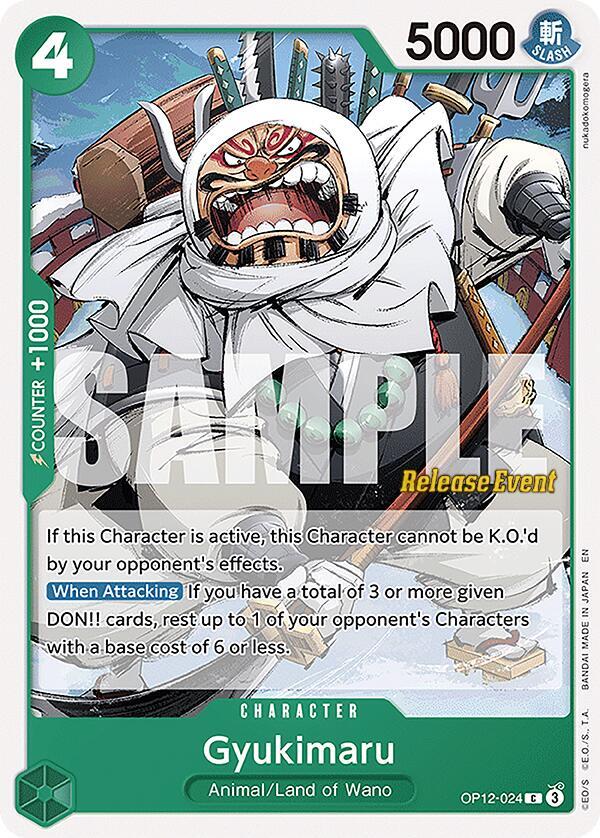 Gyukimaru OP12-024 card from Legacy of the Master Release Event Cards