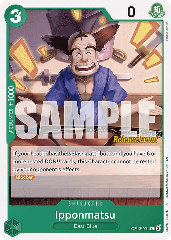 Ipponmatsu OP12-021 card from Legacy of the Master Release Event Cards