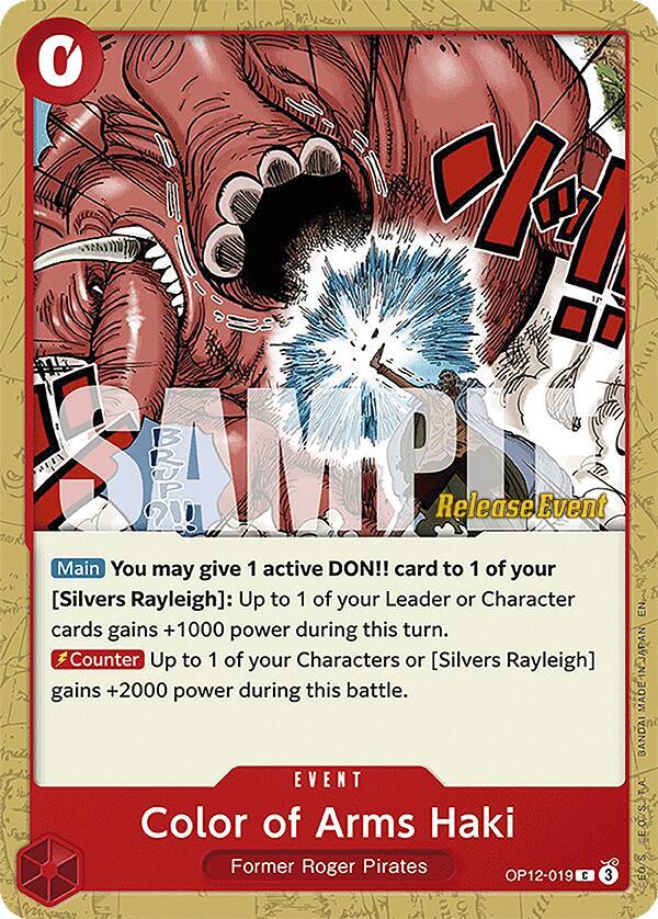 Color of Arms Haki OP12-019 card from Legacy of the Master Release Event Cards
