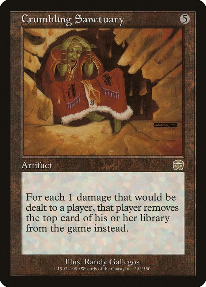 Crumbling Sanctuary 292 card from Mercadian Masques
