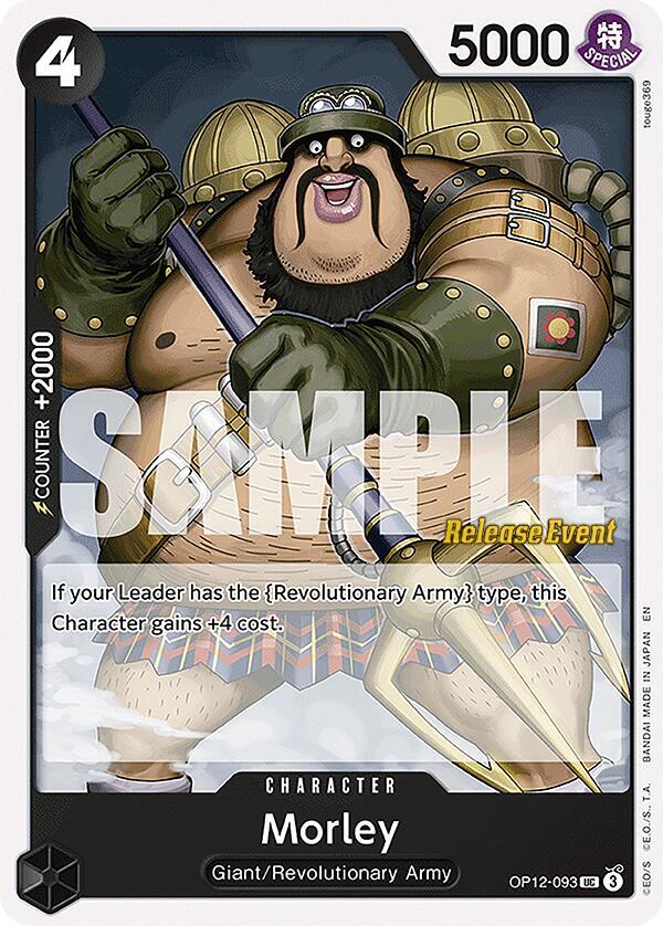 Morley OP12-093 card from Legacy of the Master Release Event Cards