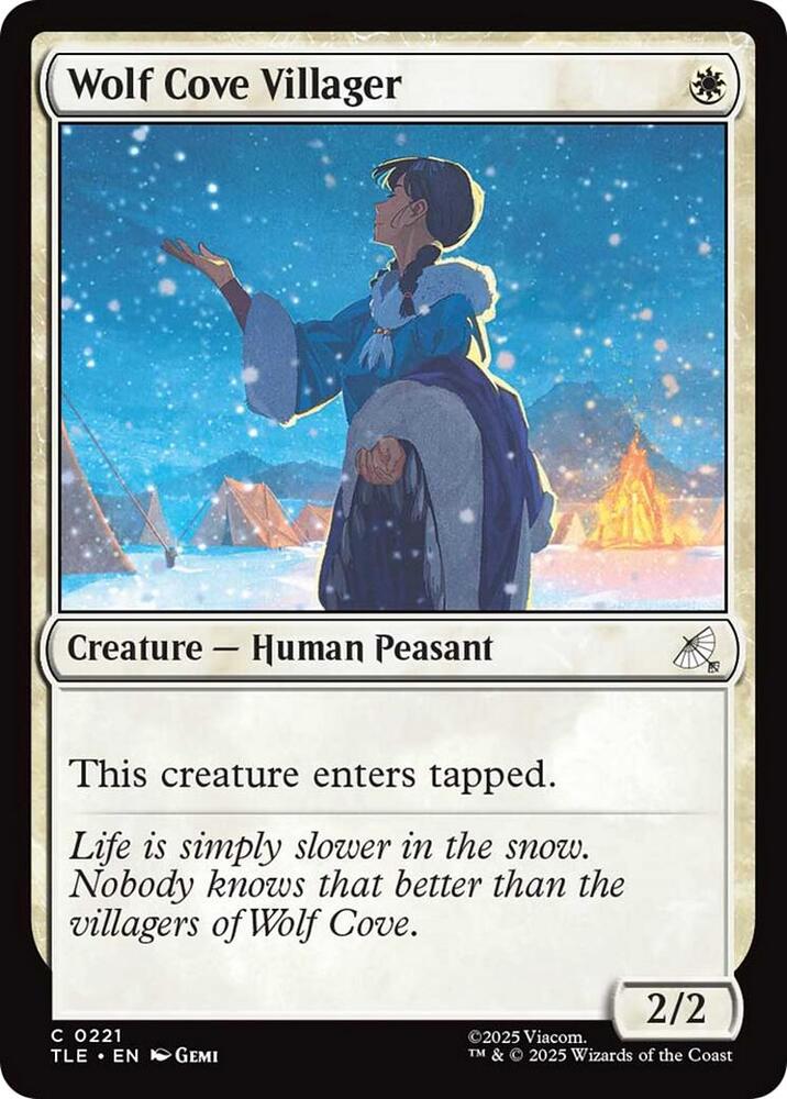 Wolf Cove Villager 221 card from Avatar: The Last Airbender: Eternal-Legal