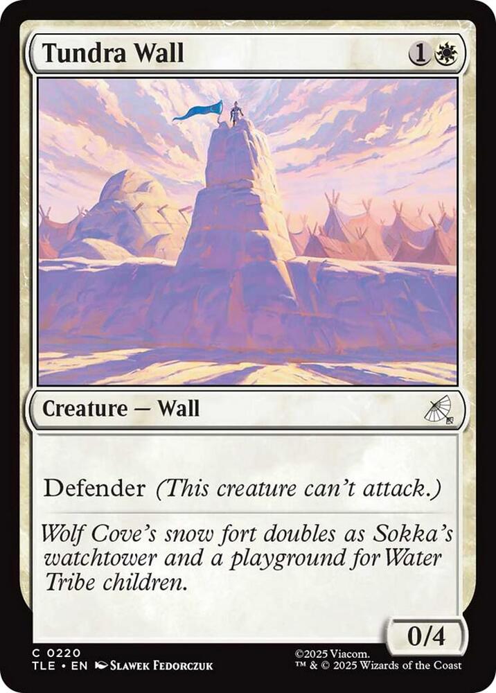 Tundra Wall 220 card from Avatar: The Last Airbender: Eternal-Legal