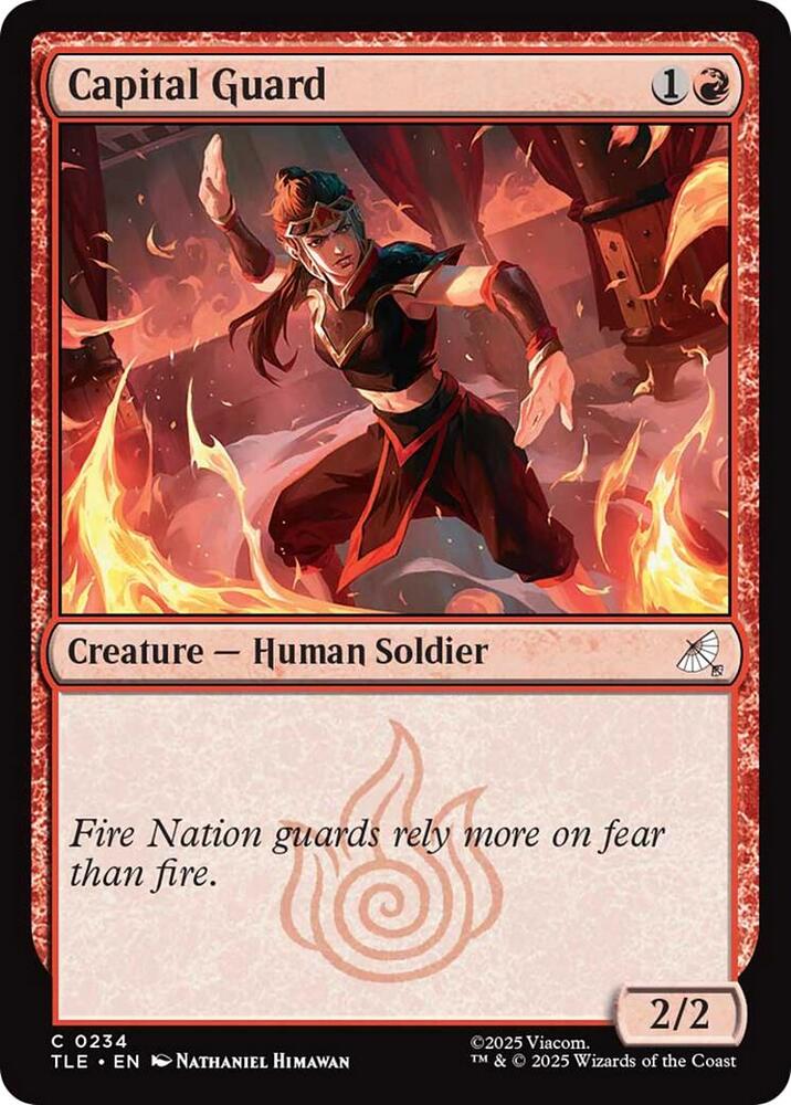 Capital Guard 234 card from Avatar: The Last Airbender: Eternal-Legal