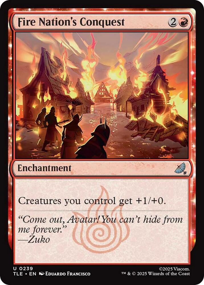 Fire Nation's Conquest 239 card from Avatar: The Last Airbender: Eternal-Legal