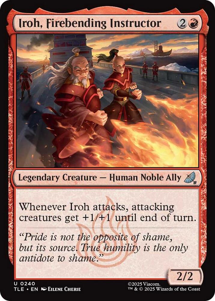 Iroh, Firebending Instructor 240 card from Avatar: The Last Airbender: Eternal-Legal
