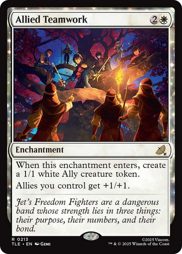Allied Teamwork 213 card from Avatar: The Last Airbender: Eternal-Legal