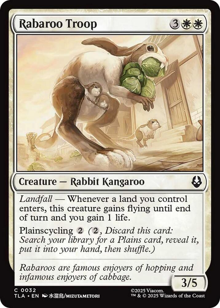 Rabaroo Troop 32 card from Avatar: The Last Airbender