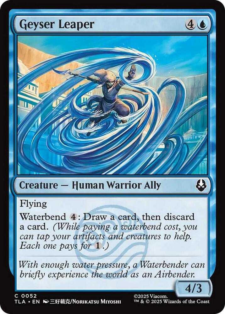Geyser Leaper 52 card from Avatar: The Last Airbender