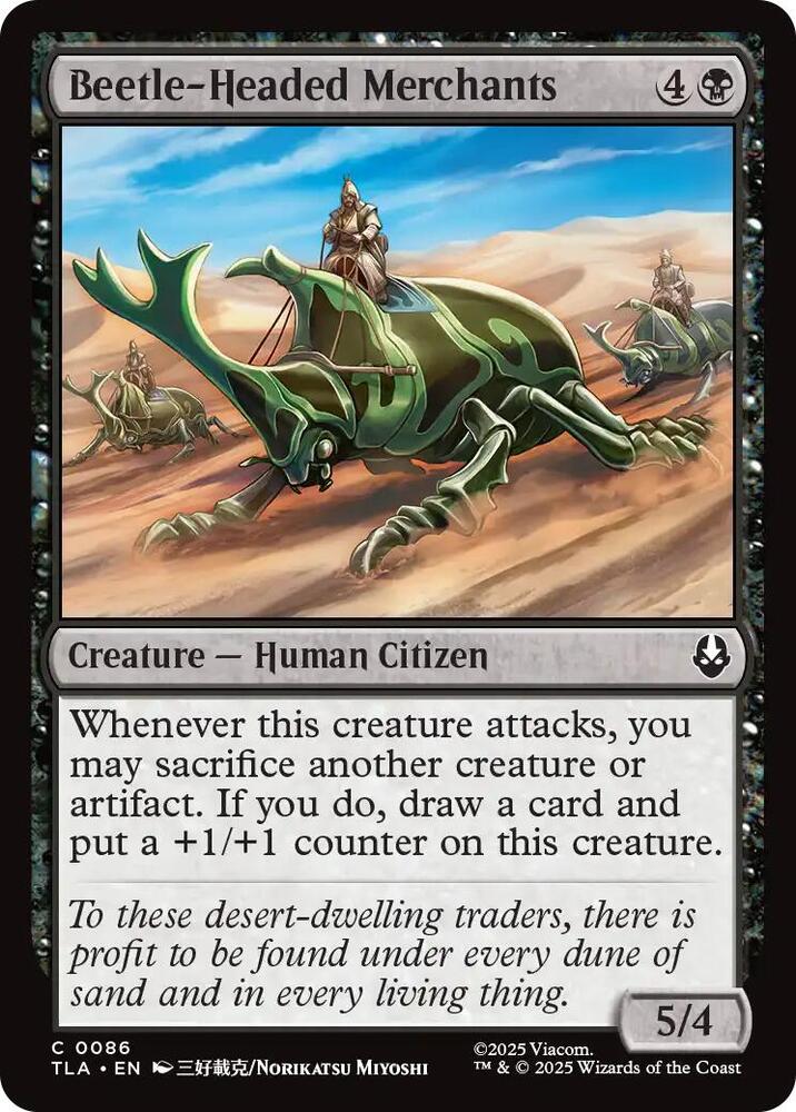 Beetle-Headed Merchants 86 card from Avatar: The Last Airbender