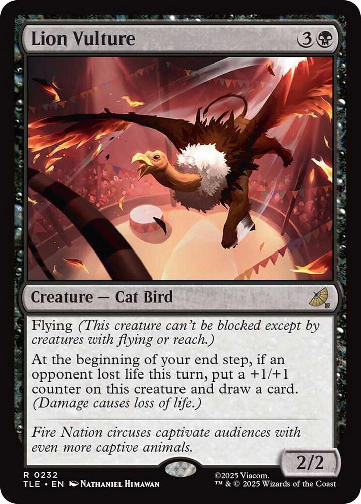 Lion Vulture 232 card from Avatar: The Last Airbender: Eternal-Legal