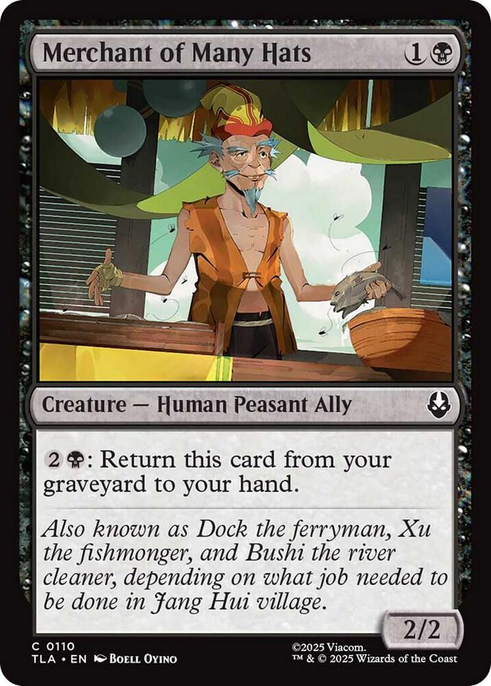 Merchant of Many Hats 110 card from Avatar: The Last Airbender