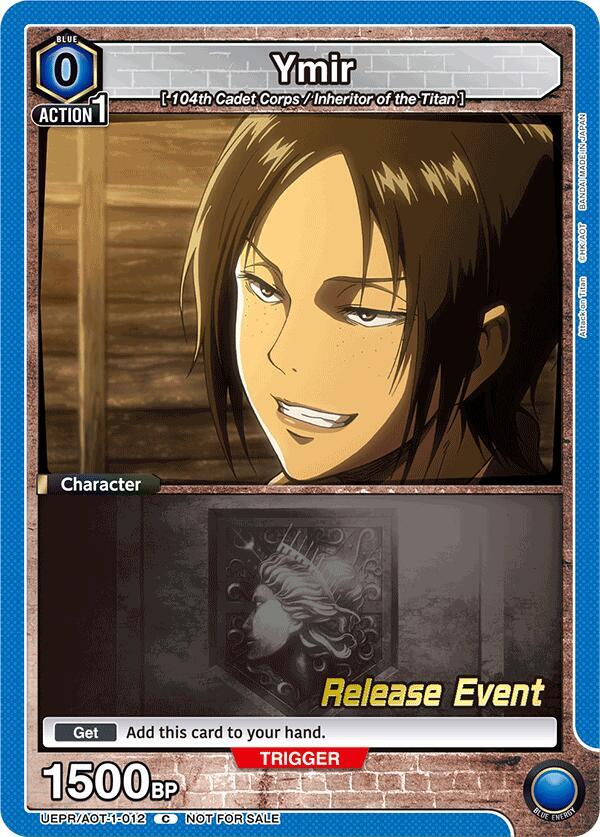 Ymir UEPR/AOT-1-012 card from UE10BT: Attack on Titan Release Event Cards