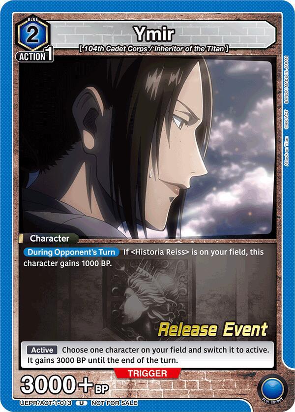 Ymir UEPR/AOT-1-013 card from UE10BT: Attack on Titan Release Event Cards