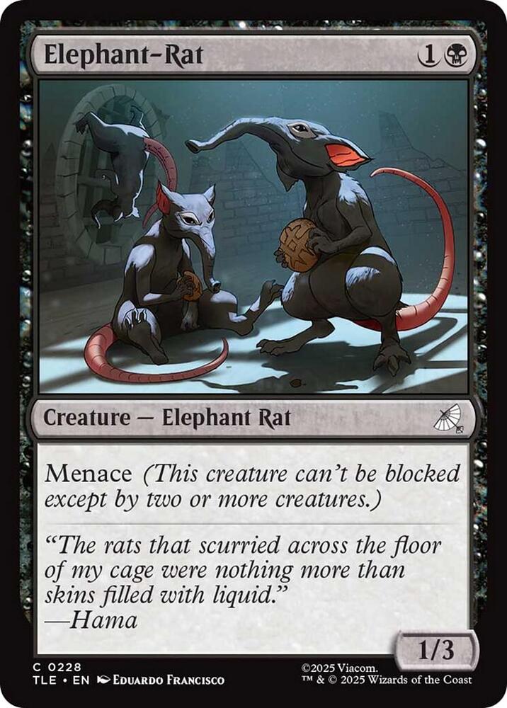 Elephant-Rat 228 card from Avatar: The Last Airbender: Eternal-Legal
