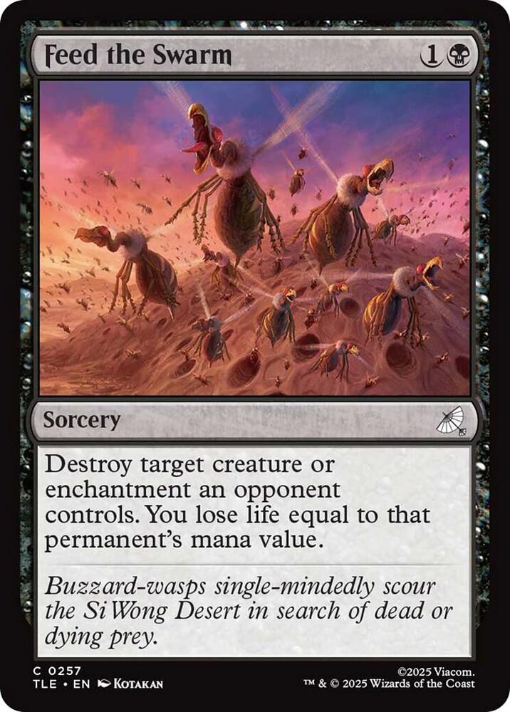 Feed the Swarm 257 card from Avatar: The Last Airbender: Eternal-Legal