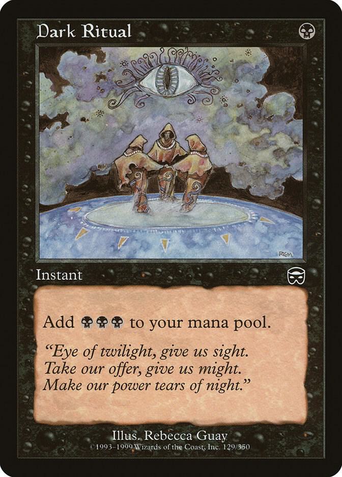 Dark Ritual 129 card from Mercadian Masques