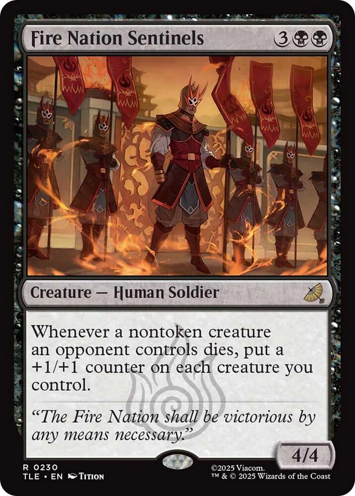 Fire Nation Sentinels 230 card from Avatar: The Last Airbender: Eternal-Legal