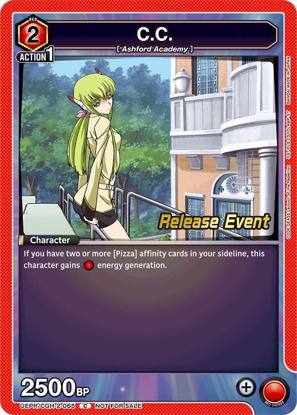 C.C. UEPR/CGH-2-065 card from UEX03BT: CODE GEASS: Lelouch of the Rebellion Vol.2 Release Event Cards