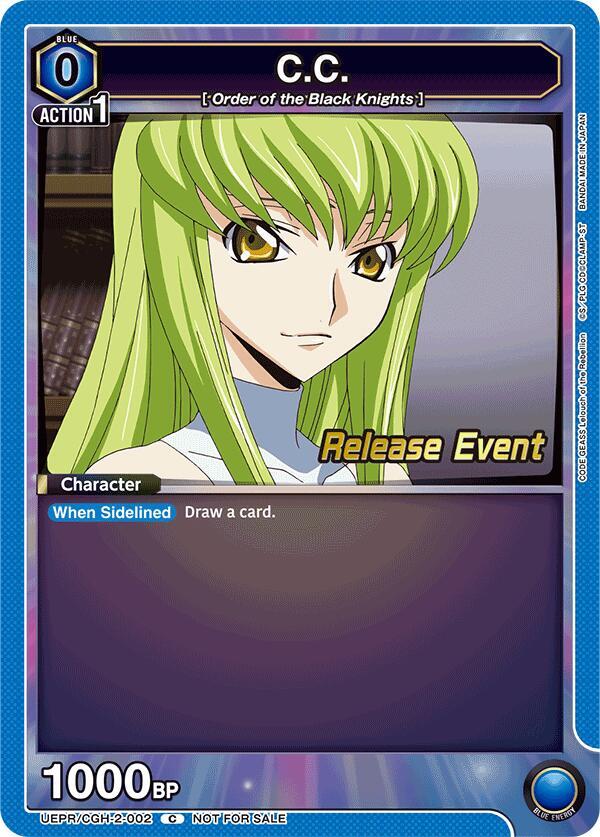 C.C. UEPR/CGH-2-002 card from UEX03BT: CODE GEASS: Lelouch of the Rebellion Vol.2 Release Event Cards