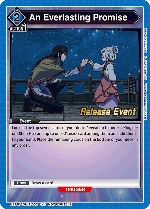 An Everlasting Promise UEPR/CGH-2-032 card from UEX03BT: CODE GEASS: Lelouch of the Rebellion Vol.2 Release Event Cards