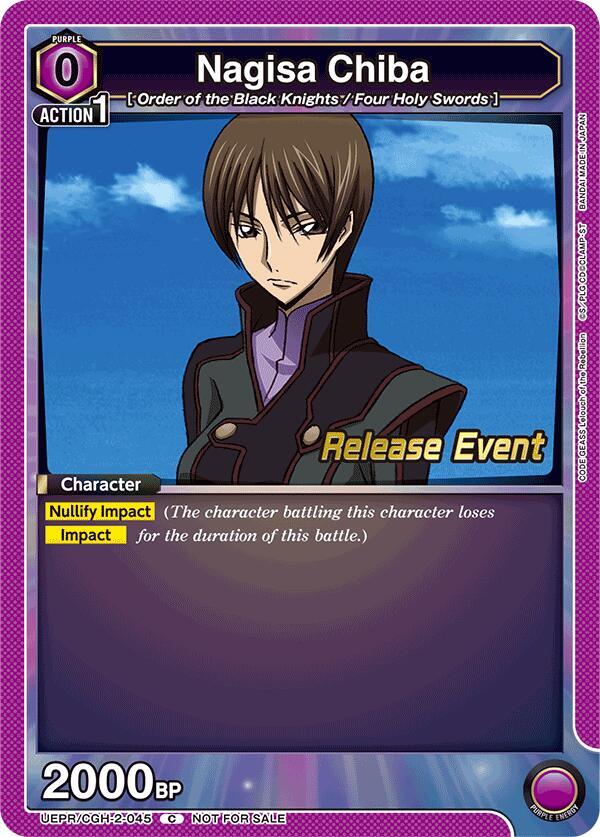 Nagisa Chiba UEPR/CGH-2-045 card from UEX03BT: CODE GEASS: Lelouch of the Rebellion Vol.2 Release Event Cards