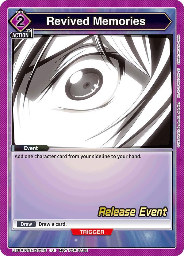 Revived Memories UEPR/CGH-2-049 card from UEX03BT: CODE GEASS: Lelouch of the Rebellion Vol.2 Release Event Cards