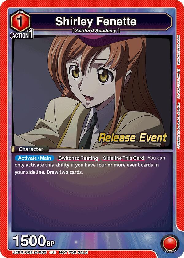 Shirley Fenette UEPR/CGH-2-069 card from UEX03BT: CODE GEASS: Lelouch of the Rebellion Vol.2 Release Event Cards