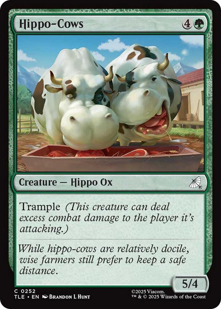 Hippo-Cows 252 card from Avatar: The Last Airbender: Eternal-Legal