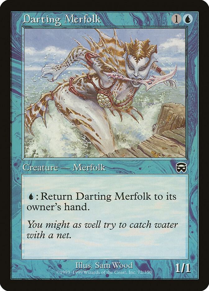 Darting Merfolk 72 card from Mercadian Masques