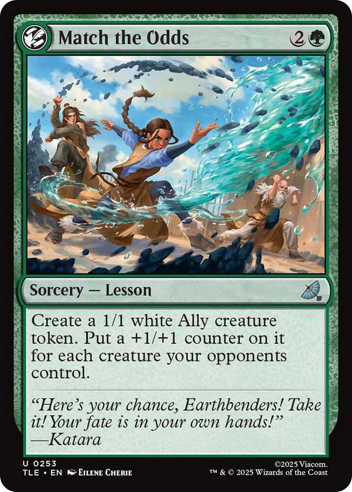 Match the Odds 253 card from Avatar: The Last Airbender: Eternal-Legal