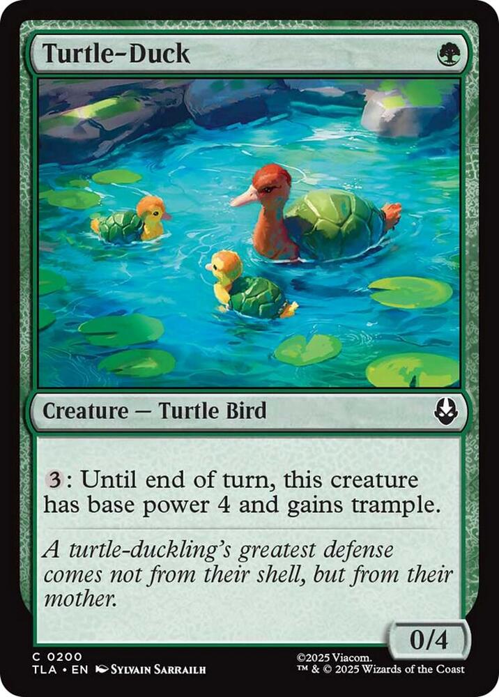 Turtle-Duck 200 card from Avatar: The Last Airbender