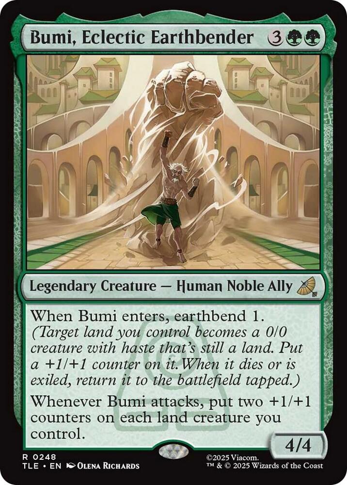 Bumi, Eclectic Earthbender 248 card from Avatar: The Last Airbender: Eternal-Legal