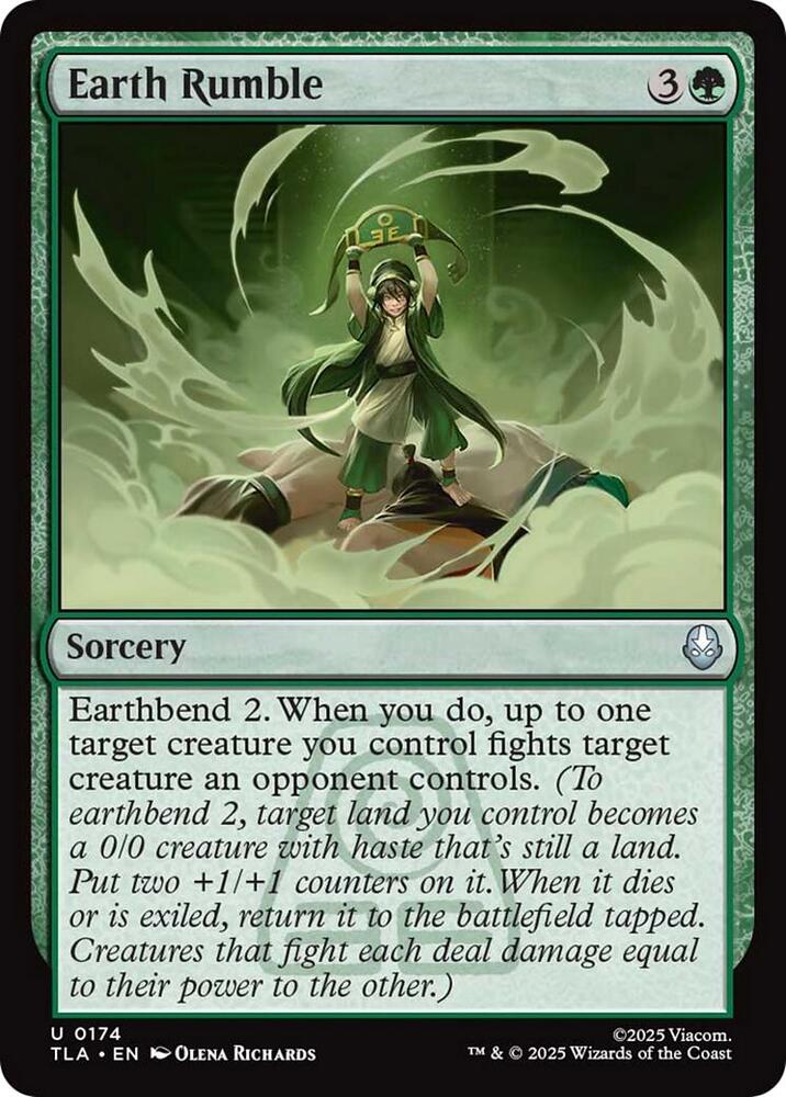 Earth Rumble 174 card from Avatar: The Last Airbender