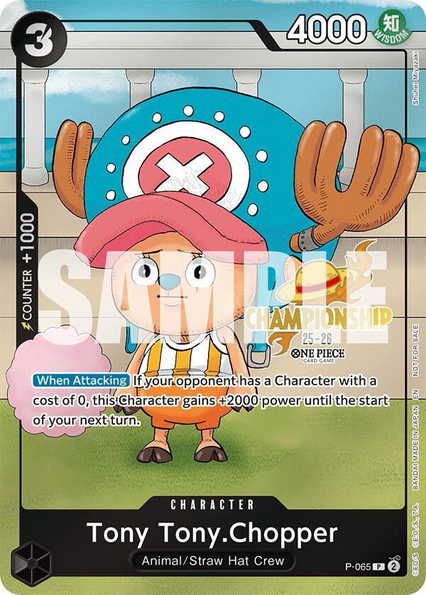 Tony Tony.Chopper (CS 25-26 Event Pack) P-065 card from One Piece Promotion Cards