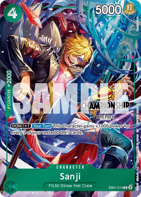 Sanji (CS 25-26 Celebration Pack) EB01-014 card from One Piece Promotion Cards