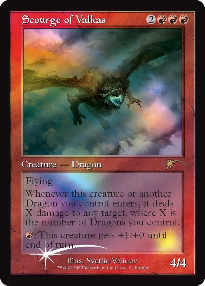 Scourge of Valkas (Retro Frame) 2 card from MagicFest Cards