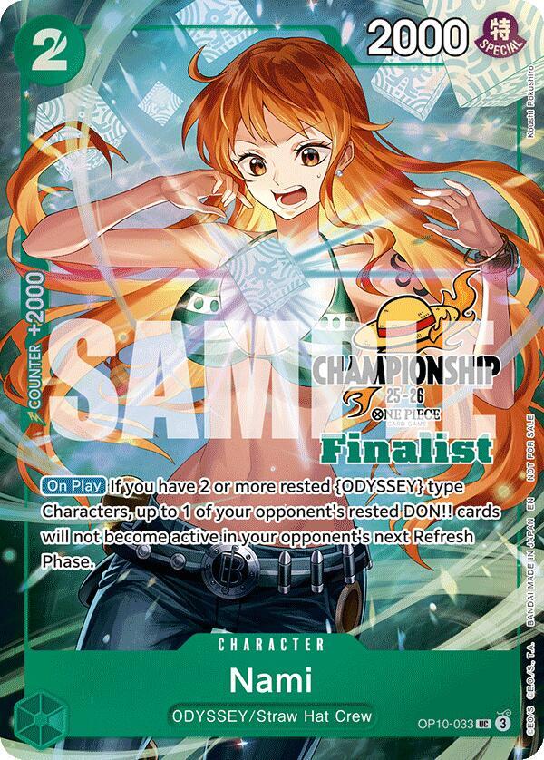 Nami (CS 25-26 Finalist Card Set 1) OP10-033 card from One Piece Promotion Cards
