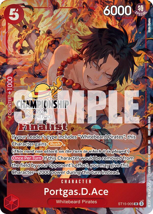 Portgas.D.Ace (CS 25-26 Finalist Card Set 1) ST15-005 card from One Piece Promotion Cards